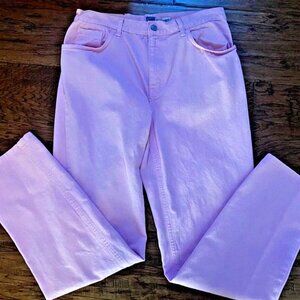 Sloane St. Jeans Size 14 Tall Womens 100% Cotton Pink Denim